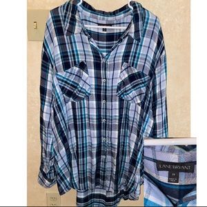 Plus size button up shirt